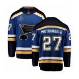 Men's St. Louis Blues #27 Alex Pietrangelo Fanatics Branded Royal Blue Home Breakaway 2019 Stanley Cup Champions Hockey Jersey