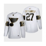 Men's St. Louis Blues #27 Alex Pietrangelo White Golden Edition Limited Stitched Hockey Jersey