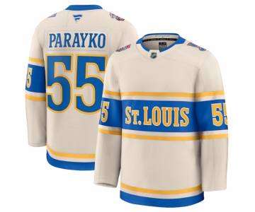 Men's St. Louis Blues #55 Colton Parayko Cream 2024-25 Winter Classic Stitched Hockey Jersey