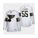 Men's St. Louis Blues #55 Colton Parayko White Golden Edition Limited Stitched Hockey Jersey