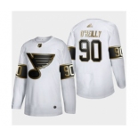 Men's St. Louis Blues #90 Ryan O'Reilly White Golden Edition Limited Stitched Hockey Jersey