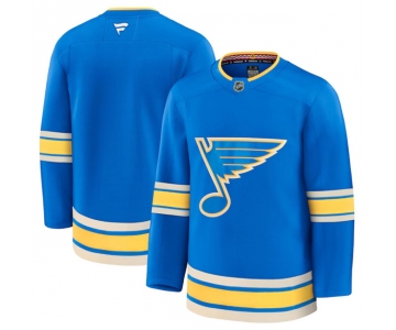 Men's St. Louis Blues Blank Blue 2024-25 Alternate Stitched Hockey Jersey