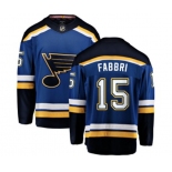 St. Louis Blues #15 Robby Fabbri Fanatics Branded Royal Blue Home Breakaway NHL Jersey