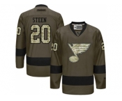 St. Louis Blues #20 Alexander Steen Green Salute to Service Stitched NHL Jersey