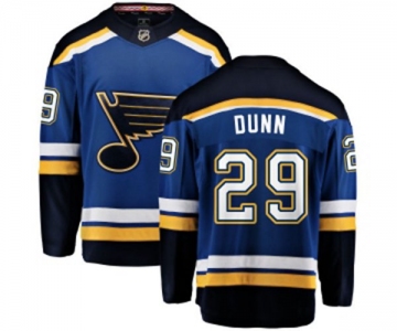 St. Louis Blues #29 Vince Dunn Fanatics Branded Royal Blue Home Breakaway NHL Jersey