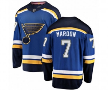 St. Louis Blues #7 Patrick Maroon Fanatics Branded Royal Blue Home Breakaway NHL Jersey