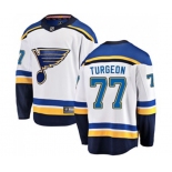 St. Louis Blues #77 Pierre Turgeon Fanatics Branded White Away Breakaway NHL Jersey