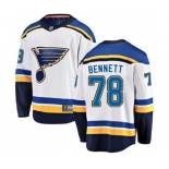 St. Louis Blues #78 Beau Bennett Fanatics Branded White Away Breakaway NHL Jersey