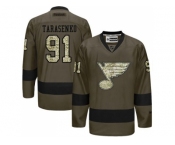 St. Louis Blues #91 Vladimir Tarasenko Green Salute to Service Stitched NHL Jersey