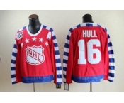 nhl ST.Louis Blues #16 Hull all star 75th Anniversary RED CCM