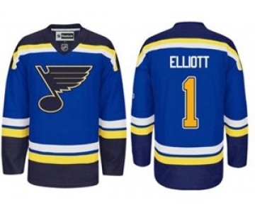 nhl jerseys st. louis blues #1 elliott blue[elliott]