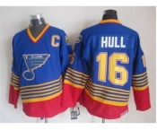 nhl jerseys st. louis blues #16 hull blue[patch C][2015 new]