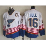 nhl jerseys st. louis blues #16 hull white[patch C][2015 new]