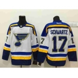 nhl jerseys st. louis blues #17 schwartz white