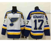 nhl jerseys st. louis blues #17 schwartz white