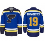 nhl jerseys st. louis blues #19 jay bouwmeester blue