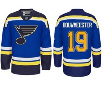 nhl jerseys st. louis blues #19 jay bouwmeester blue