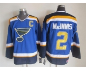 nhl jerseys st. louis blues #2 MacINNIS blue[c patch ]