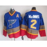 nhl jerseys st. louis blues #2 macinnis blue[patch A][2015 new]