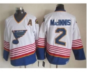 nhl jerseys st. louis blues #2 macinnis white[patch A][2015 new]