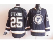 nhl jerseys st. louis blues #25 stewart dk.blue