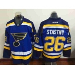 nhl jerseys st. louis blues #26 stastny blue