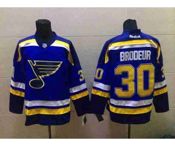 nhl jerseys st. louis blues #30 brodeur blue