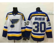 nhl jerseys st. louis blues #30 brodeur white