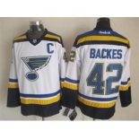 nhl jerseys st. louis blues #42 david backes blue-white