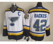 nhl jerseys st. louis blues #42 david backes blue-white