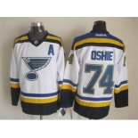 nhl jerseys st. louis blues #74 oshie blue-white