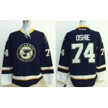 nhl jerseys st. louis blues #74 oshie blue[2014 new stadium]