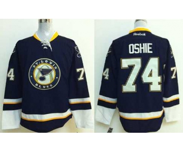 nhl jerseys st. louis blues #74 oshie blue[2014 new stadium]