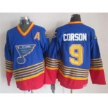 nhl jerseys st. louis blues #9 corson blue[patch A][2015 new][corson]