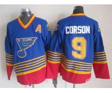 nhl jerseys st. louis blues #9 corson blue[patch A][2015 new][corson]