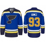 nhl jerseys st. louis blues #93 scott gomez blue