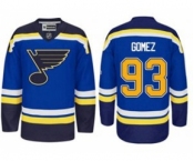 nhl jerseys st. louis blues #93 scott gomez blue