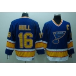 nhl st. louis blues #16 hull blue