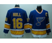 nhl st. louis blues #16 hull blue