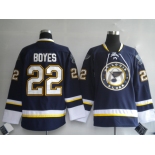 nhl st. louis blues 22# boyes dark blue  third jersey