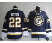 nhl st. louis blues 22# boyes dark blue  third jersey