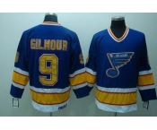 nhl st. louis blues #9 gilmour blue