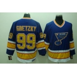 nhl st. louis blues #99 gretzky blue