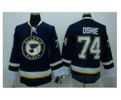 nhl st.louis blues #74 oshie dark blue third jersey