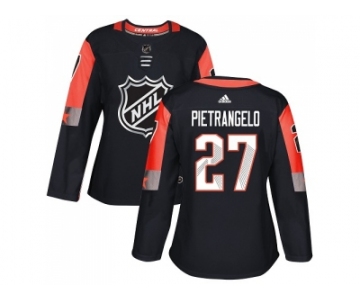 Women Adidas St. Louis Blues #27 Alex Pietrangelo Black 2018 All-Star Central Division Authentic Stitched NHL Jersey