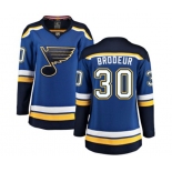 Women St. Louis Blues #30 Martin Brodeur Fanatics Branded Royal Blue Home Breakaway NHL Jersey