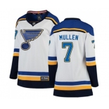 Women St. Louis Blues #7 Joe Mullen Fanatics Branded White Away Breakaway NHL Jersey