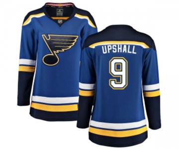 Women St. Louis Blues #9 Scottie Upshall Fanatics Branded Royal Blue Home Breakaway NHL Jersey