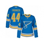 Women's Reebok St. Louis Blues #44 Chris Pronger Authentic Blue 2017 Winter Classic NHL Jersey