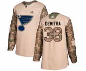 Youth Adidas St. Louis Blues #38 Pavol Demitra Authentic Camo Veterans Day Practice NHL Jersey